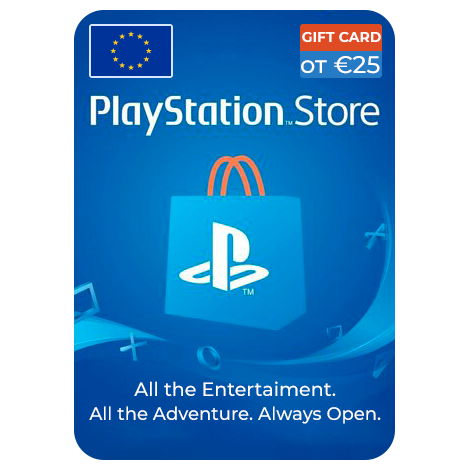 Playstation Store подарочная карта для Европы от 25 Евро