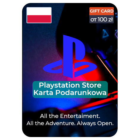 Playstation Store подарочная карта для Польши от 100 Злотых