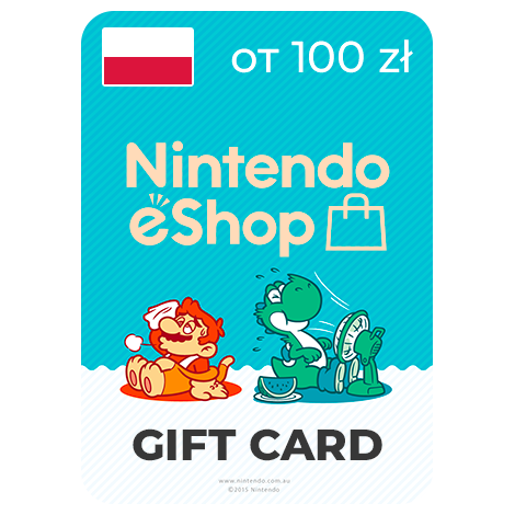 Nintendo eShop подарочная карта для Польши от 100 Злотых